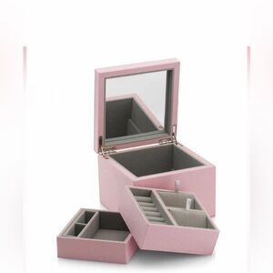 Pandora Jewelry box A004 Pink with Mirror